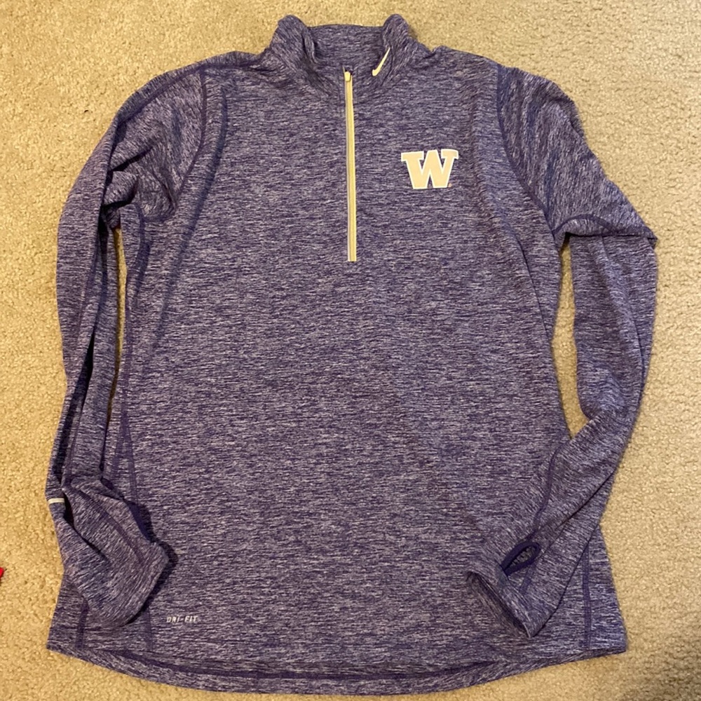 UW Husky Nike Dryfit 1/2 zip pullover